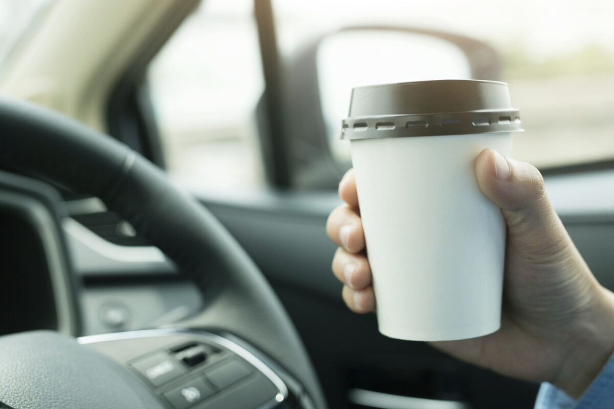 Drinking Coffee When Driving